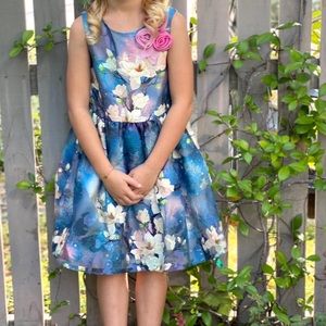 Blue and Pink Pippa and Julie Special occasion dress